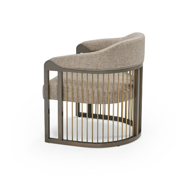 GRACE URBAN - Fabric and solid wood easy chair with armrests by Casa Magna - view 3